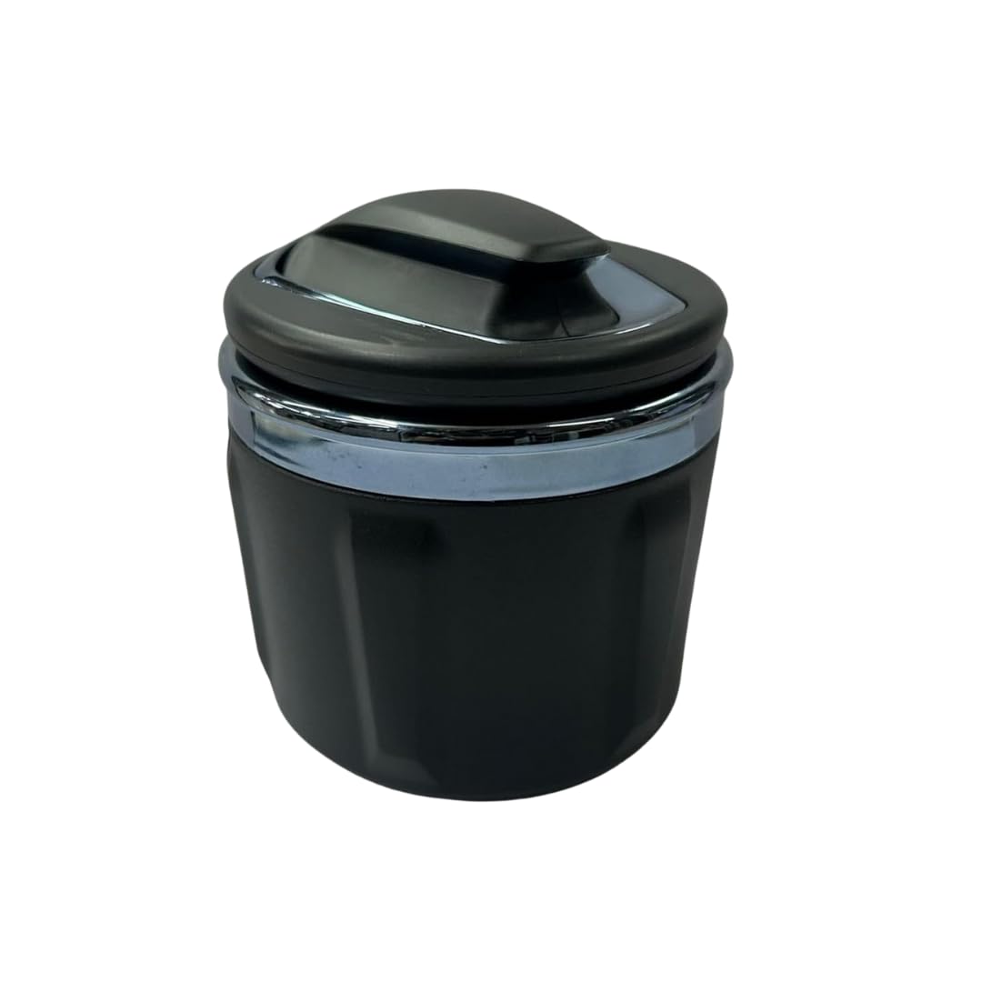 CARSUPPLYCO Car Ashtray with Lid and LED Light – Detachable, Smokeless Car Ashtray for Cup Holder, Supreme Quality with Blue LED Illumination