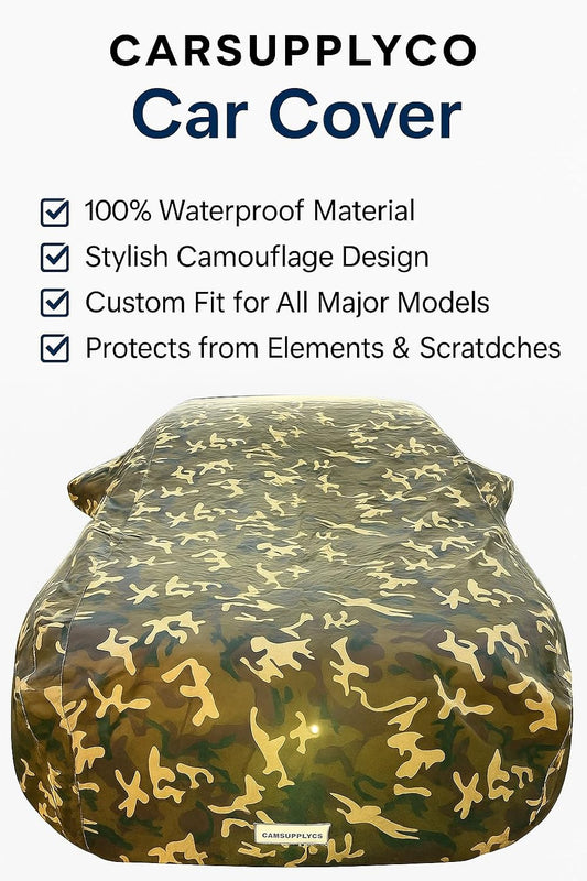 CARSUPPLYCO 100% Waterproof Car Cover for Mahindra XUV 300 (All Models) | Camouflage Design | Japanese Technology | Triple Stitched | UV, Dust & Rain Protection (CSC_4X4_14)