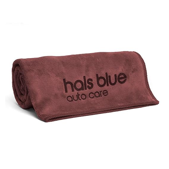 CARSUPPLYCO Hals Blue Microfibre Cloth Cleaning Cloths Perfect for Bike Auto Cars Both Interior and Exterior (Brown))