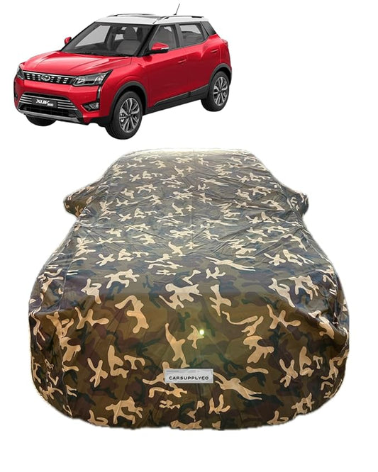 CARSUPPLYCO 100% Waterproof Car Cover for Mahindra XUV 300 (All Models) | Camouflage Design | Japanese Technology | Triple Stitched | UV, Dust & Rain Protection (CSC_4X4_14)
