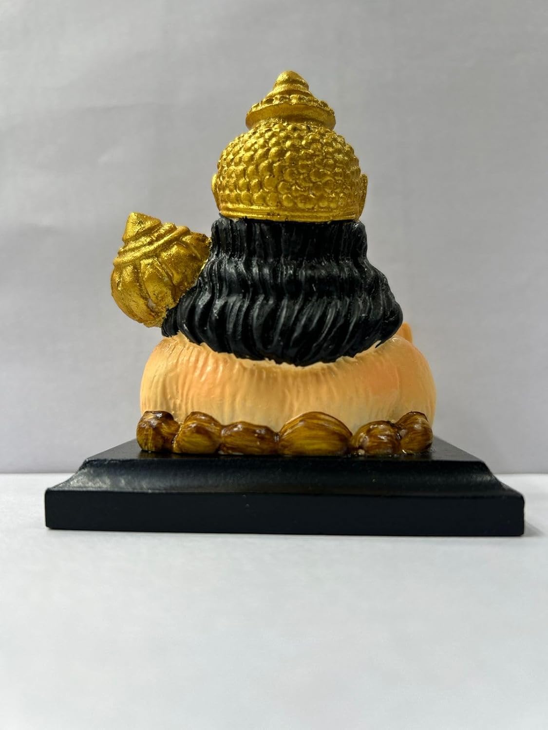 CARSUPPLYCO x Devotion Lord Hanuman Idol for Car Dashboard | Compact Polyresin Statue with “Ram” Inscription | Elegant Golden Finish | Spiritual Car Accessory