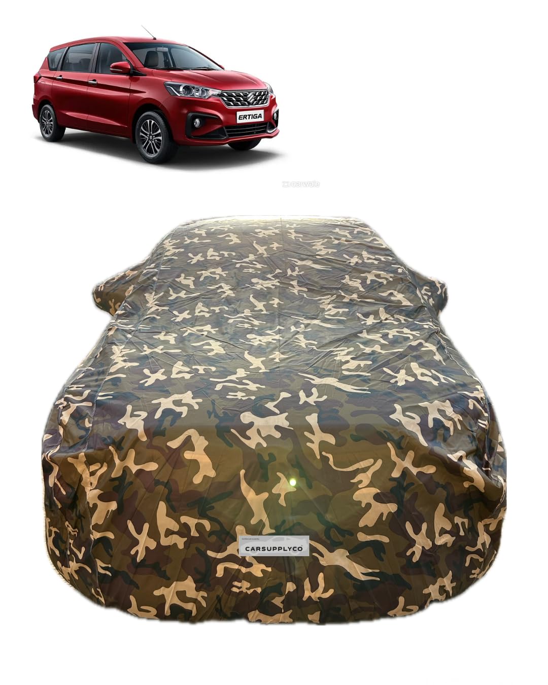 CARSUPPLYCO 100% Waterproof Car Cover for Maruti Ertiga (All Models) | Camouflage Design | Japanese Technology | Triple Stitched | UV, Dust & Rain Protection (CSC_4X4_08)