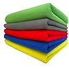 CARSUPPLYCO Microfiber Cleaning Cloth – 420 GSM, 40x60 cm – Pack of 4 – Lint-Free, Scratch-Free, Reusable Towels for Car, Bike, Glass & Home Use