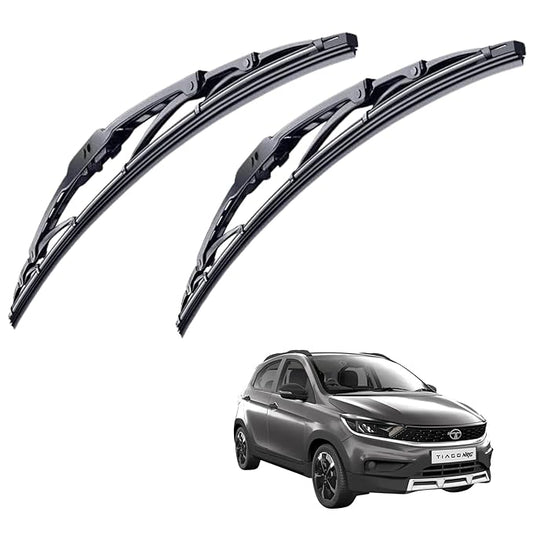 CARSUPPLYCO Car windshield wiper For Tiago (Pack Of 2) Scratch Proof Cleaning Water Repellant Silicon Wiper Blades