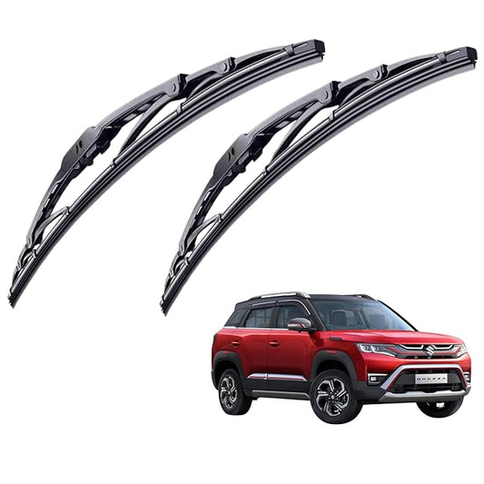 CARSUPPLYCO Black All-Weather Wiper Blades for Brezza
