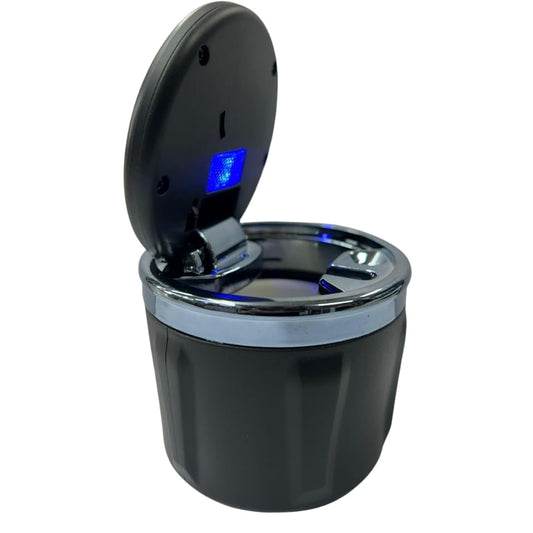 CARSUPPLYCO Car Ashtray with Lid and LED Light – Detachable, Smokeless Car Ashtray for Cup Holder, Supreme Quality with Blue LED Illumination