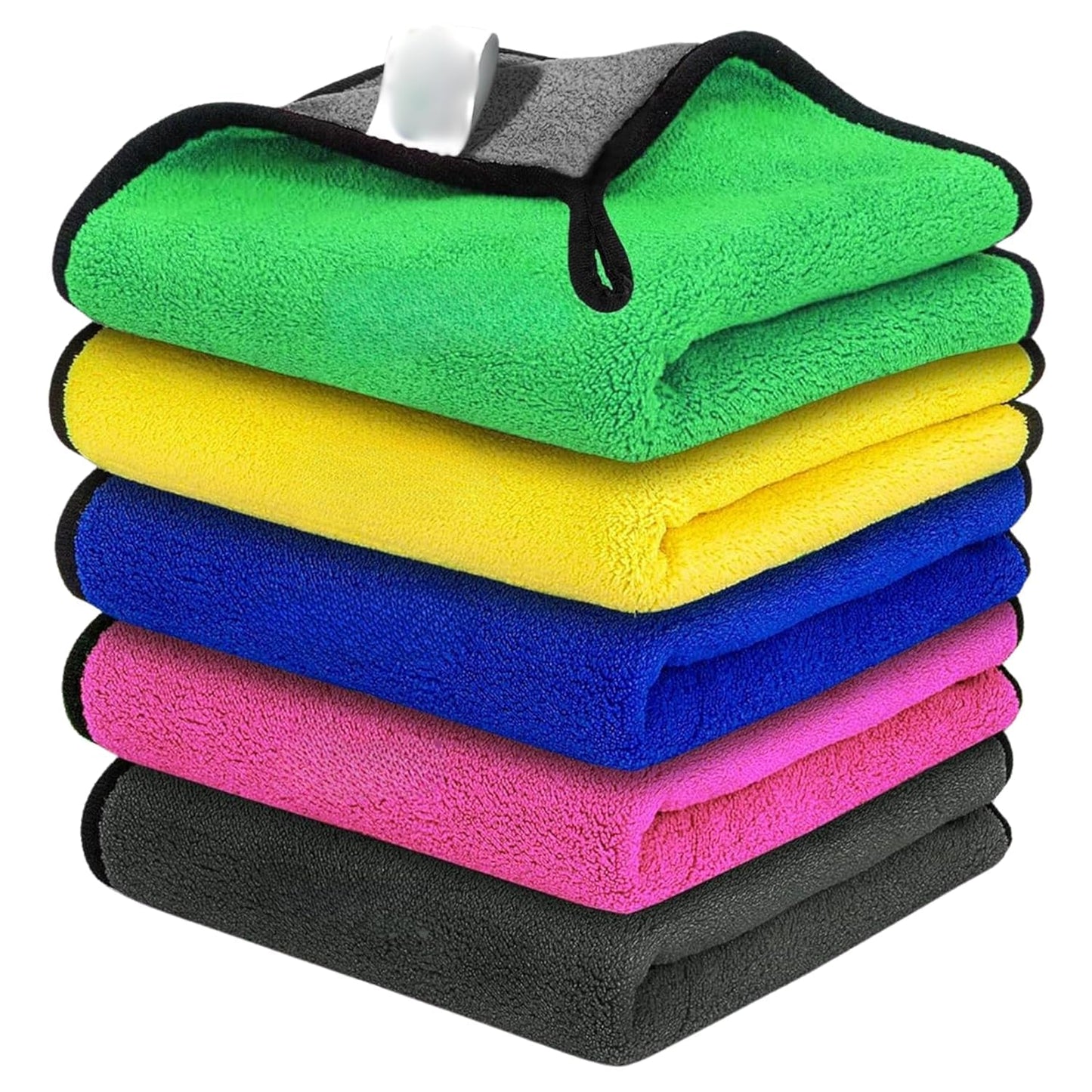 CARSUPPLYCO Pack of 6 700 GSM Microfiber Cloth | Microfibre Towels | Thick Lint & Streak-Free Multipurpose Cloth | Microfibre Towel for Car Bike Polishing Washing & Detailing | Cleaning Cloth