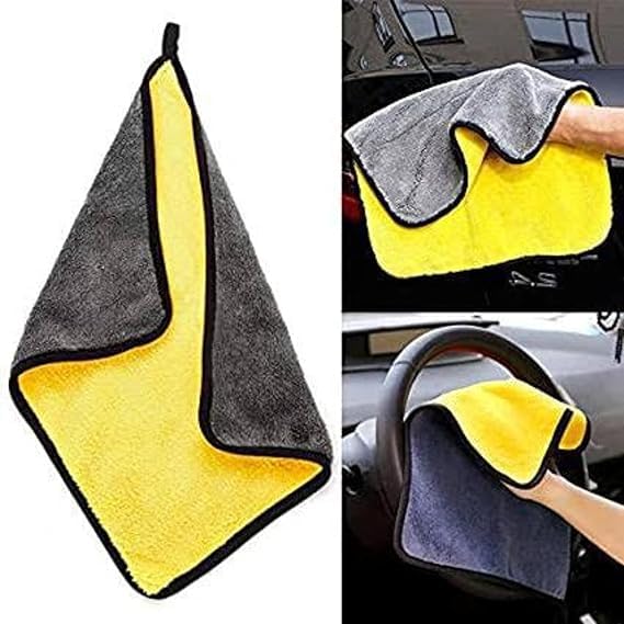 CARSUPPLYCO Pack of 6 700 GSM Microfiber Cloth | Microfibre Towels | Thick Lint & Streak-Free Multipurpose Cloth | Microfibre Towel for Car Bike Polishing Washing & Detailing | Cleaning Cloth