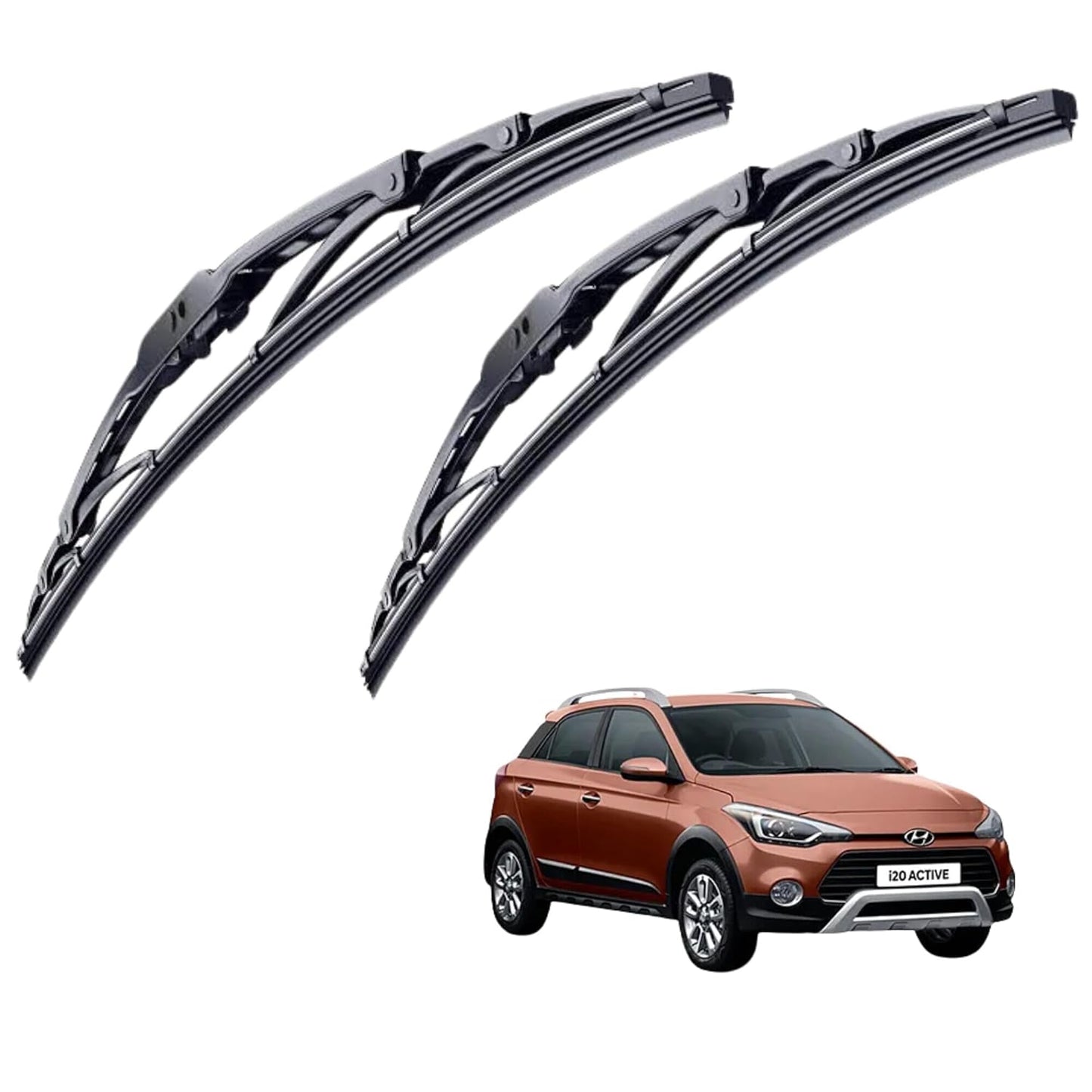 CARSUPPLYCO Car windshield wiper For I 2O (Pack Of 2) Scratch Proof Cleaning Water Repellant Silicon Wiper Blades