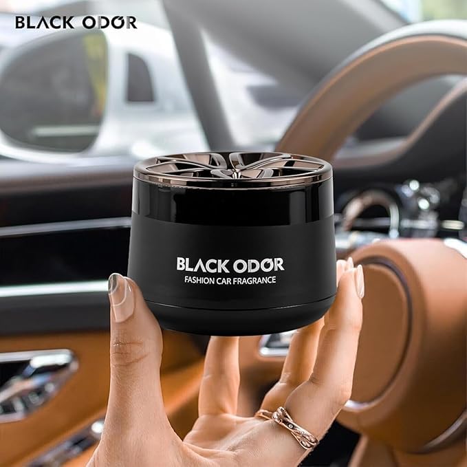 CARSUPPLYCO BLACK ODOR Premium Car Gel Air Freshener (BO-01, Cologne, 50g) – Stylish & Long-Lasting Odor Eliminator with Double-Sided Tape | Car Interior Fragrance Deodoriser