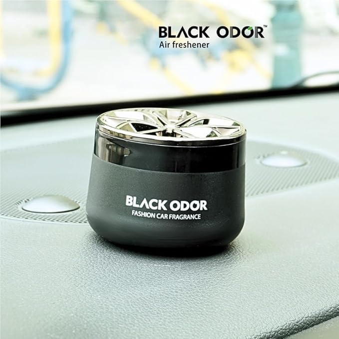 CARSUPPLYCO BLACK ODOR Premium Car Gel Air Freshener (BO-01, Cologne, 50g) – Stylish & Long-Lasting Odor Eliminator with Double-Sided Tape | Car Interior Fragrance Deodoriser