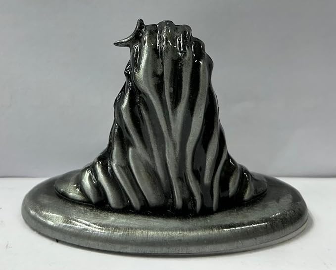 CARSUPPLYCO Handcrafted Adiyogi Shiva Idol for Car Dashboard – Handcrafted Metal Finish with Diamond Accent | Bronze Look (3.5 Inch) (Metallic Grey)