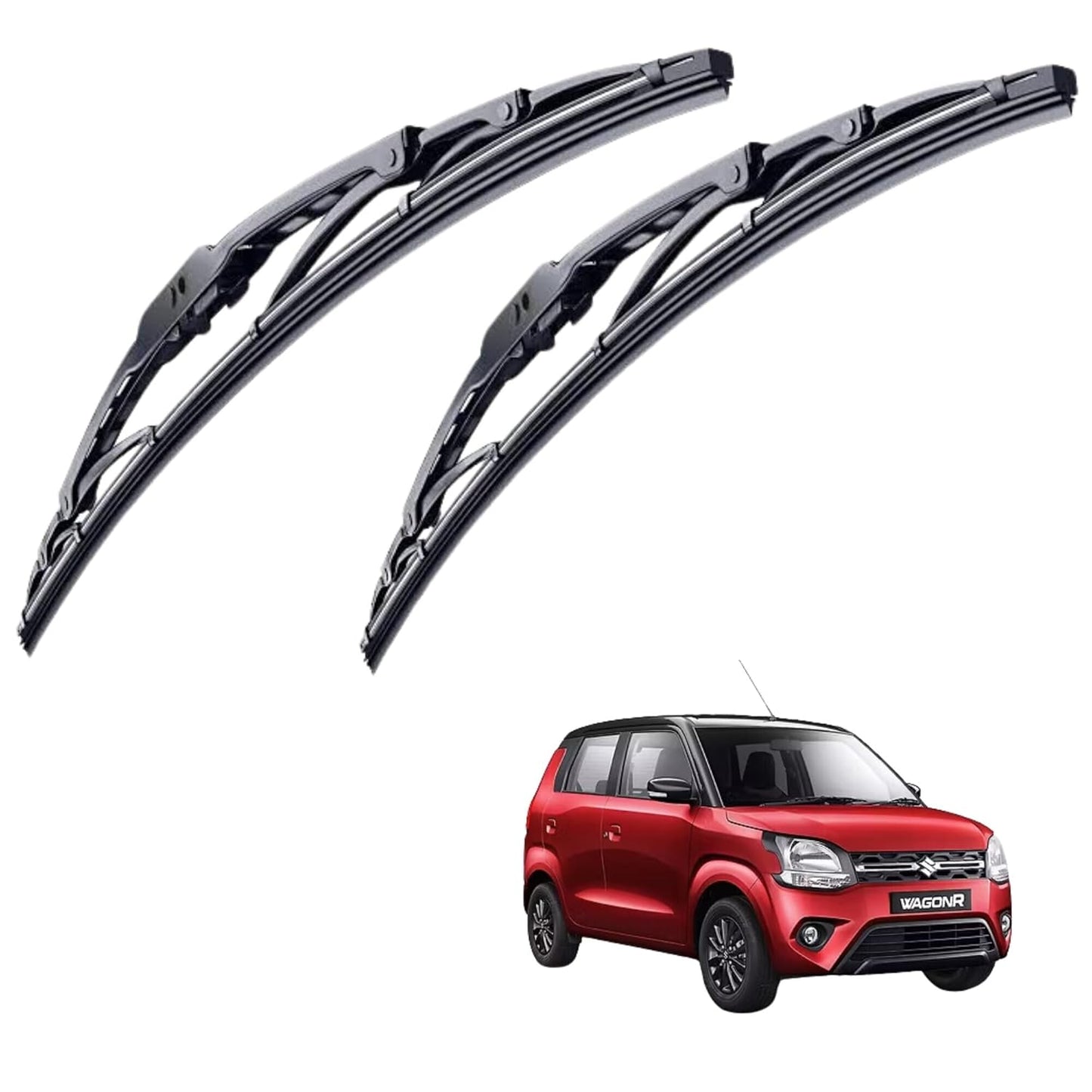 CARSUPPLYCO Car windshield wiper For Wagonr (2019 - Present) (Pack Of 2) Scratch Proof Cleaning Water Repellant Silicon Wiper Blades